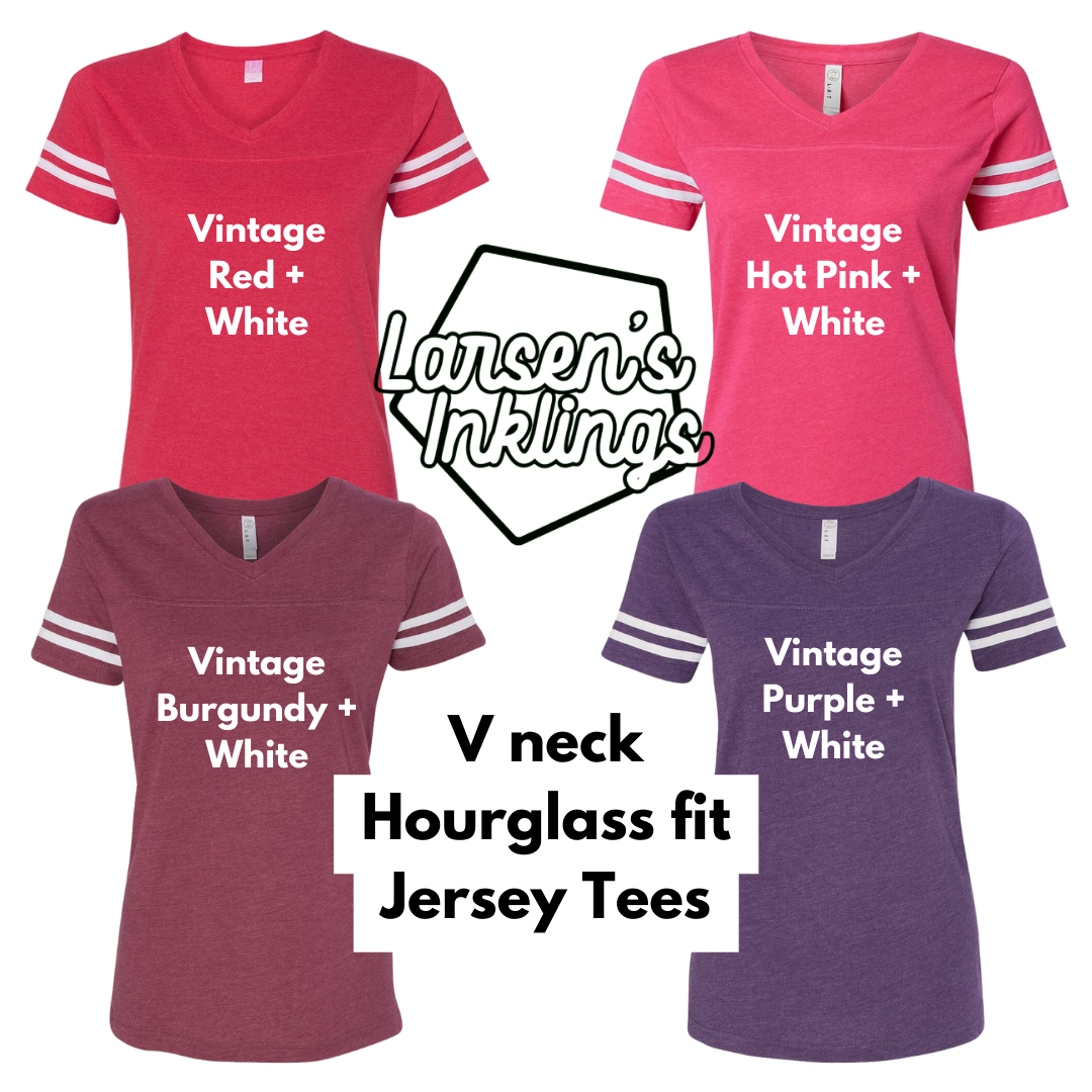 Customized V neck spirit jersey Holiday