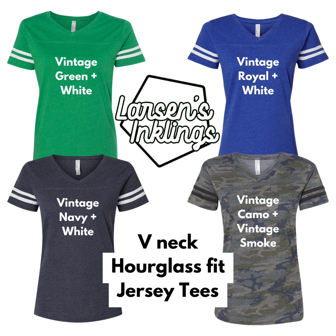 Customized V neck spirit jersey Holiday
