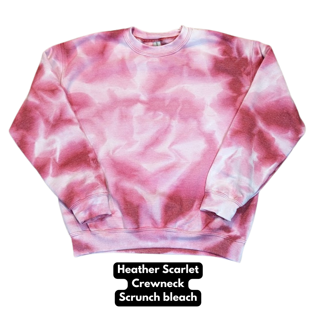 Custom Scrunch Bleach Crewneck