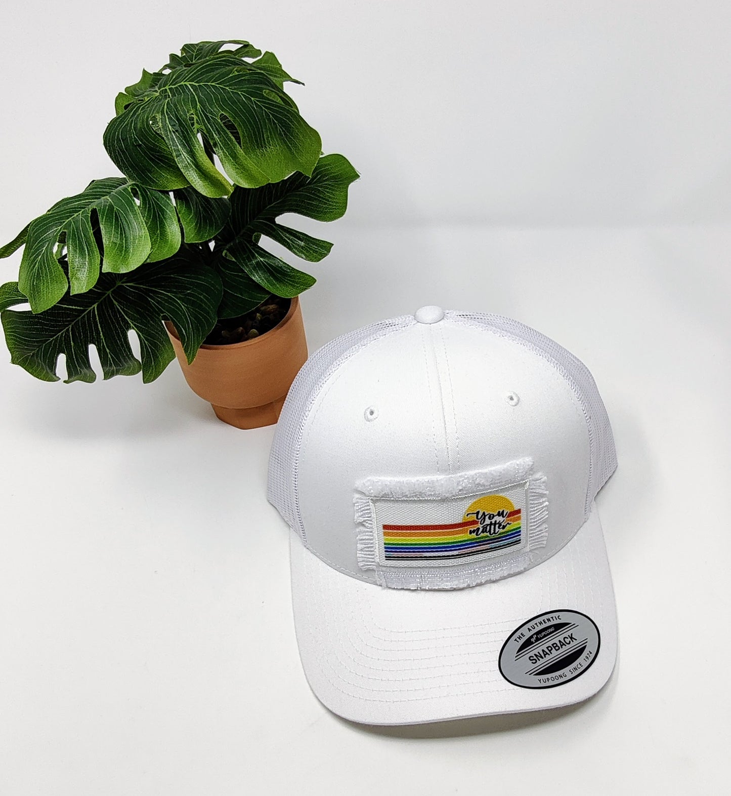 You Matter fringe patch hat