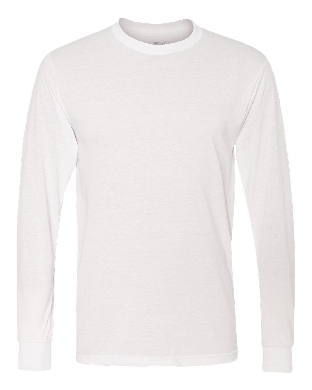 Custom 100% poly cotton feel white tee (Short and Long Sleeve options)