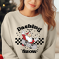 Skating Santa crewneck sweatshirt