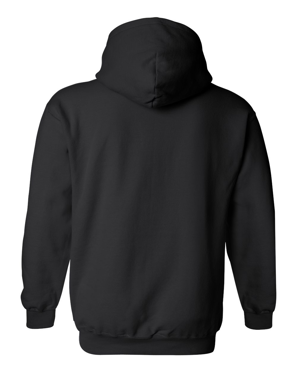 Plain black hoodie hot sale front and back